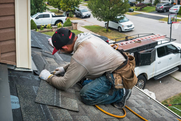 Professional Flat Roof Repair technician working in King William, VA